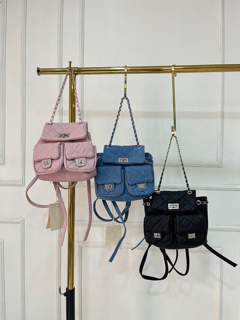 Ladies Style Mini Hand and Back Pack Bag